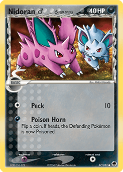 Nidoran ♂ δ 57/101 — Dragon Frontiers