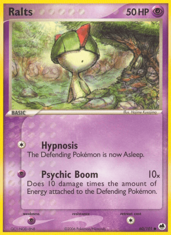 Carta Ralts 60/101 do set Dragon Frontiers — Pokémon TCG | Bynx