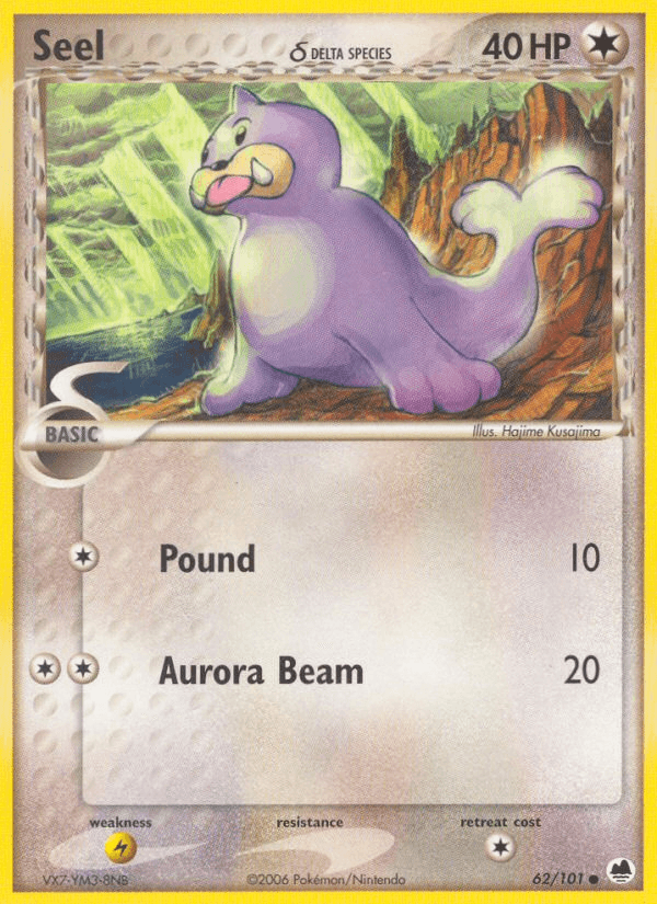 Carta Seel δ 62/101 do set Dragon Frontiers — Pokémon TCG | Bynx