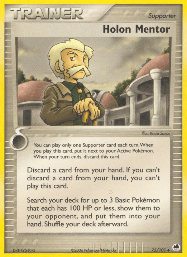 Carta Holon Mentor 75/101 do set Dragon Frontiers — Pokémon TCG | Bynx