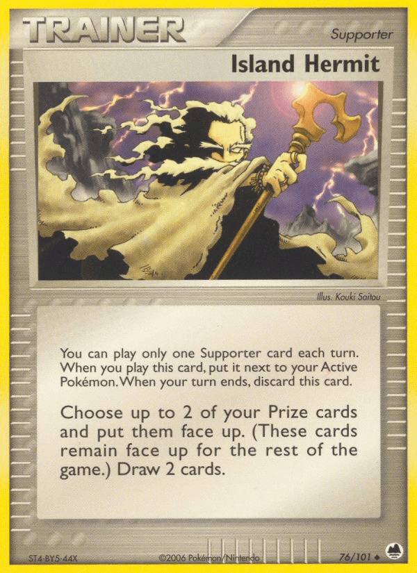Carta Island Hermit 76/101 do set Dragon Frontiers — Pokémon TCG | Bynx
