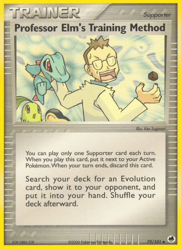 Carta Professor Elm's Training Method 79/101 do set Dragon Frontiers — Pokémon TCG | Bynx