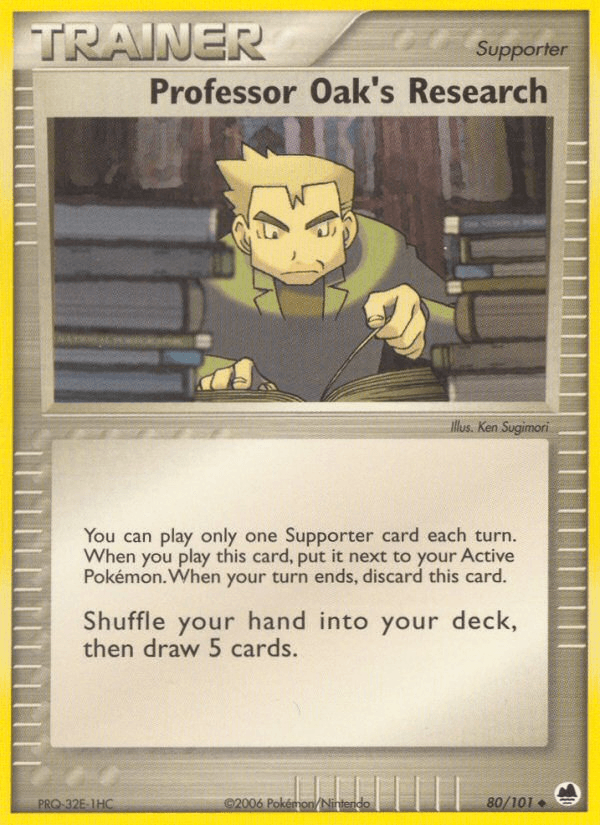 Carta Professor Oak's Research 80/101 do set Dragon Frontiers — Pokémon TCG | Bynx
