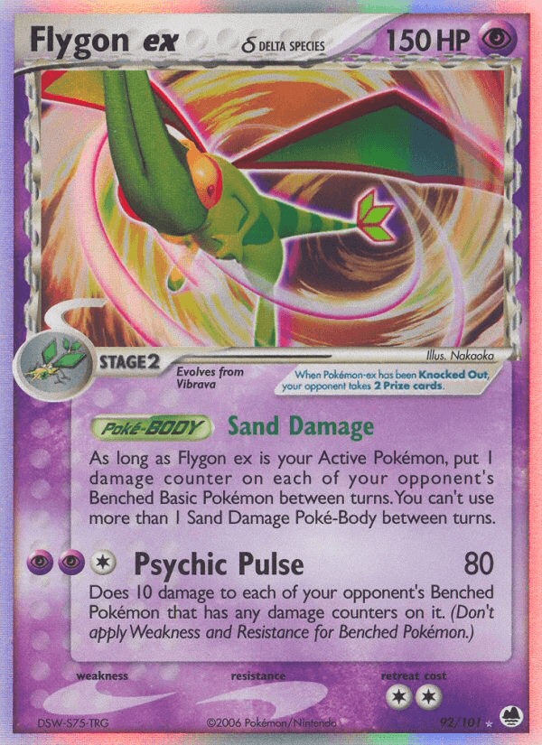 Carta Flygon ex δ 92/101 do set Dragon Frontiers — Pokémon TCG | Bynx