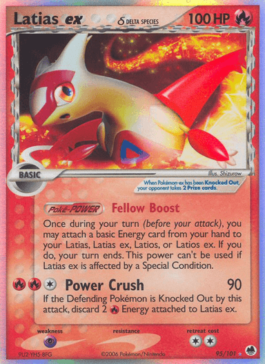 Carta Latias ex δ 95/101 do set Dragon Frontiers — Pokémon TCG | Bynx