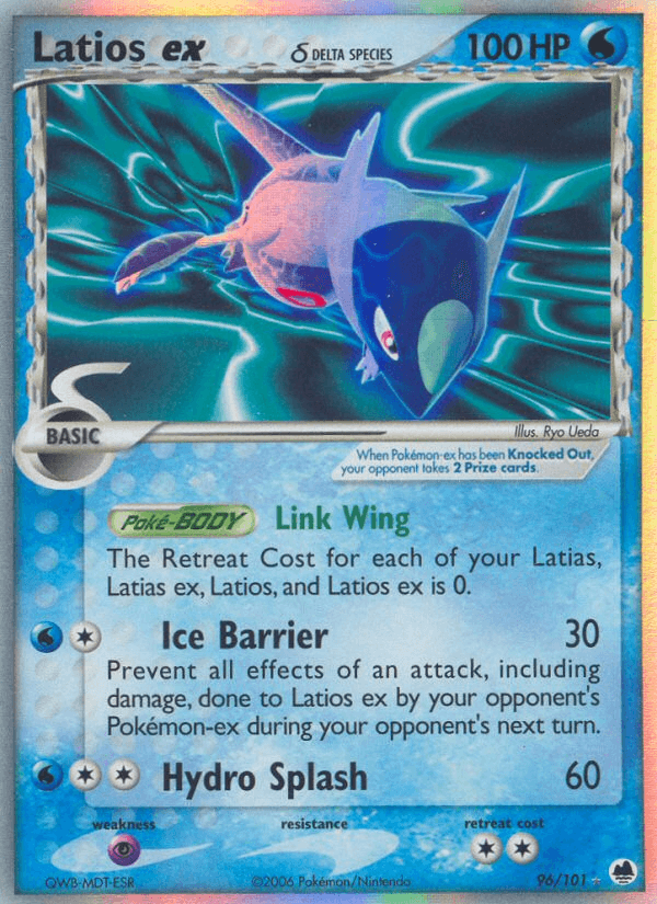 Carta Latios ex δ 96/101 do set Dragon Frontiers — Pokémon TCG | Bynx