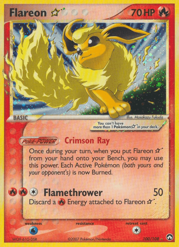 Carta Flareon ★ 100/108 do set Power Keepers — Pokémon TCG | Bynx