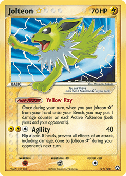 Carta Jolteon ★ 101 do set Power Keepers — Pokémon TCG | Bynx