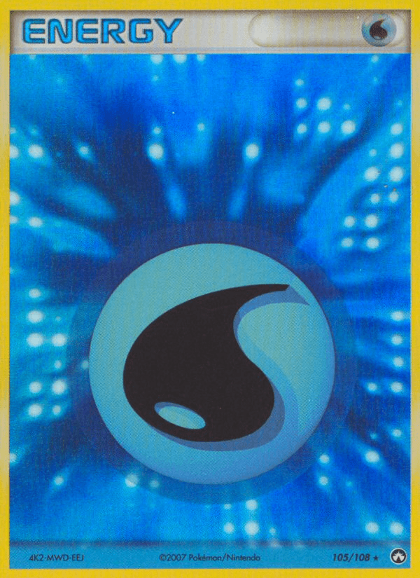 Carta Water Energy 105/108 do set Power Keepers — Pokémon TCG | Bynx