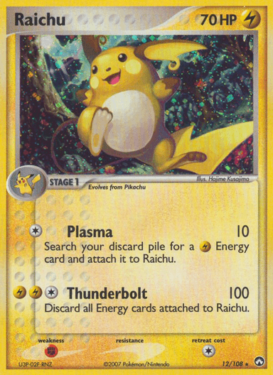 Carta Raichu 12/108 do set Power Keepers — Pokémon TCG | Bynx