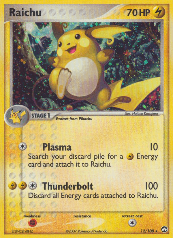 Carta Raichu 12/108 do set Power Keepers — Pokémon TCG | Bynx