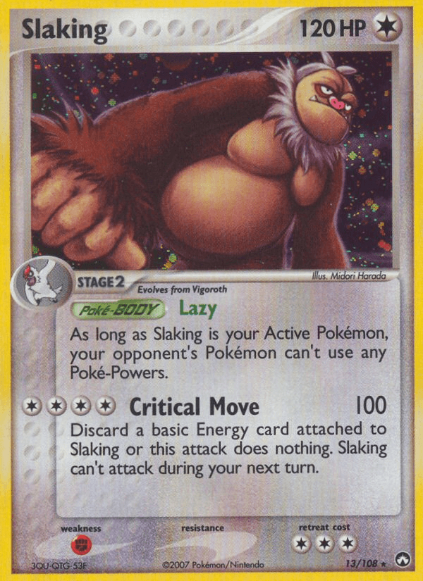 Carta Slaking 13/108 do set Power Keepers — Pokémon TCG | Bynx