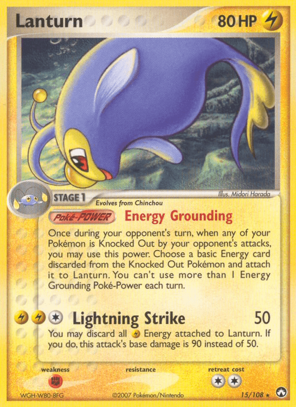 Carta Lanturn 15/108 do set Power Keepers — Pokémon TCG | Bynx