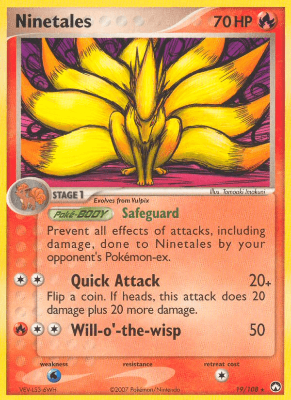Carta Ninetales 19/108 do set Power Keepers — Pokémon TCG | Bynx