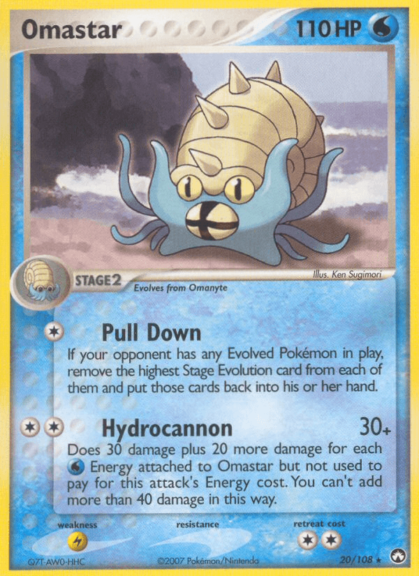 Carta Omastar 20/108 do set Power Keepers — Pokémon TCG | Bynx