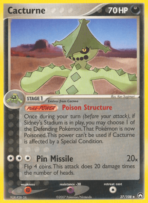 Carta Cacturne 27/108 do set Power Keepers — Pokémon TCG | Bynx