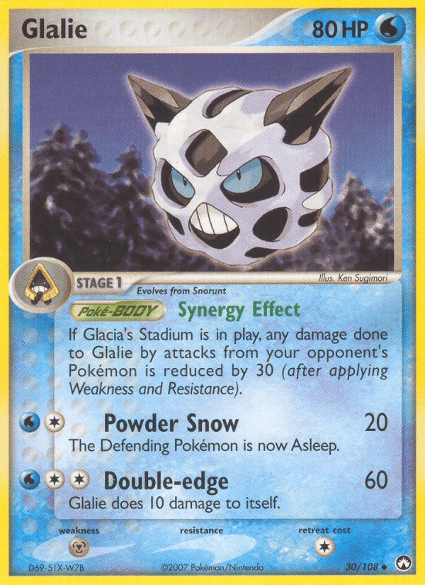 Carta Glalie 30/108 do set Power Keepers — Pokémon TCG | Bynx