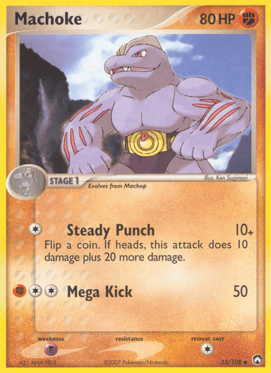 Carta Machoke 33/108 do set Power Keepers — Pokémon TCG | Bynx