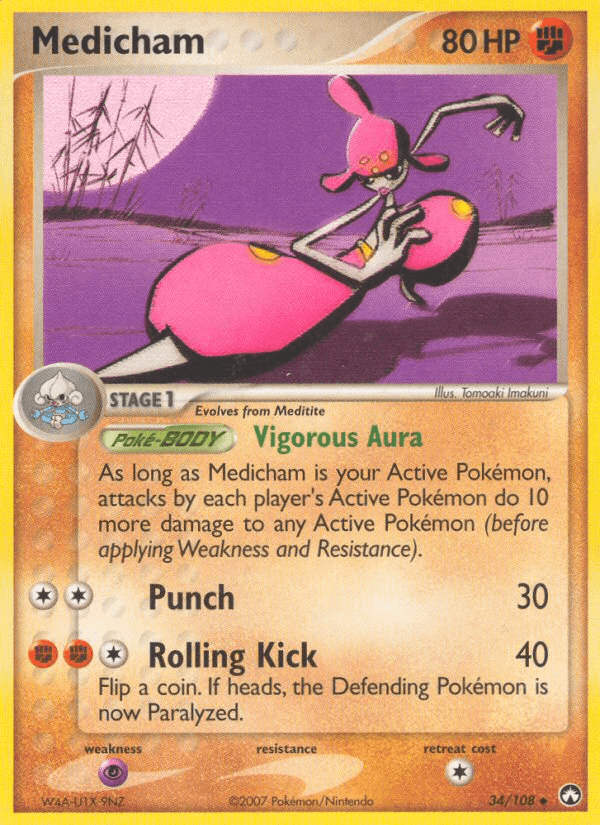 Carta Medicham 34/108 do set Power Keepers — Pokémon TCG | Bynx