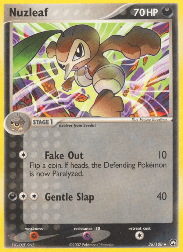 Carta Nuzleaf 36/108 do set Power Keepers — Pokémon TCG | Bynx