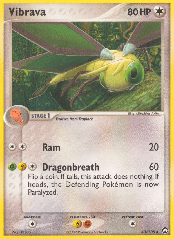 Carta Vibrava 40/108 do set Power Keepers — Pokémon TCG | Bynx