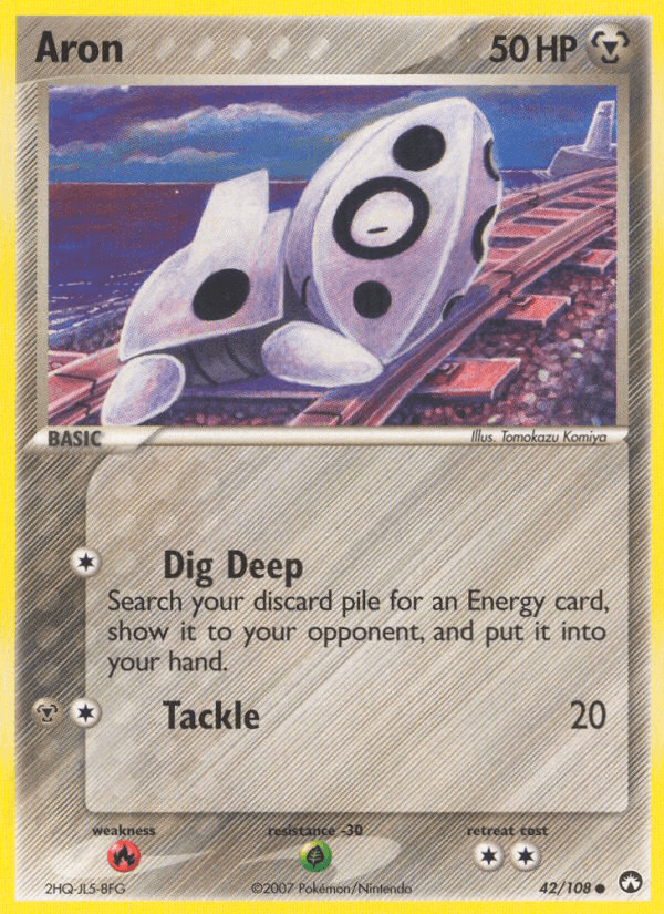 Carta Aron 42/108 do set Power Keepers — Pokémon TCG | Bynx
