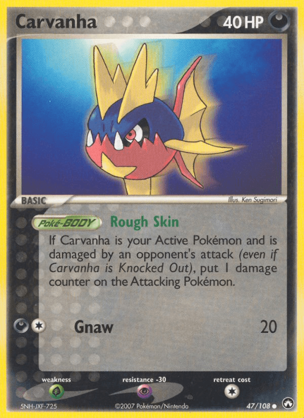 Carta Carvanha 47/108 do set Power Keepers — Pokémon TCG | Bynx