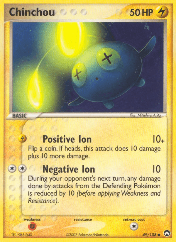 Carta Chinchou 49/108 do set Power Keepers — Pokémon TCG | Bynx