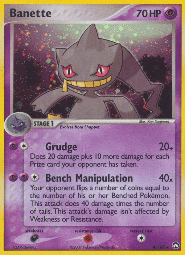 Carta Banette 4/108 do set Power Keepers — Pokémon TCG | Bynx