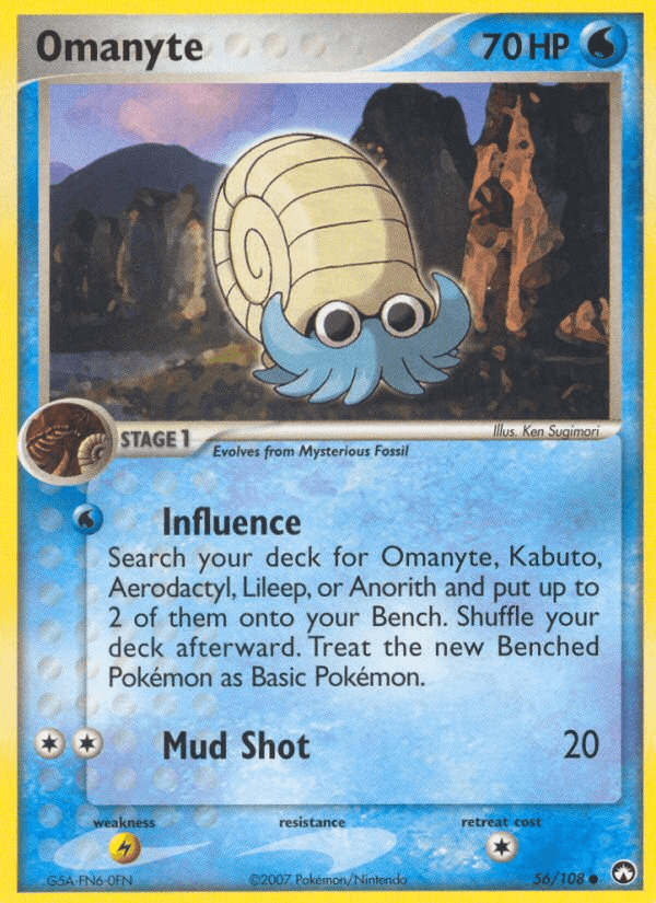 Carta Omanyte 56/108 do set Power Keepers — Pokémon TCG | Bynx