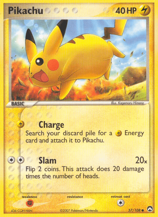 Carta Pikachu 57/108 do set Power Keepers — Pokémon TCG | Bynx