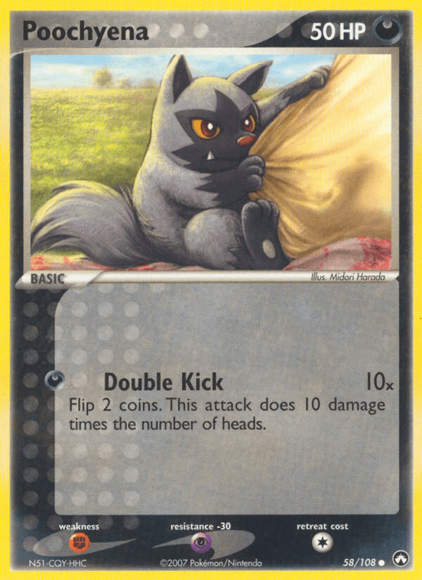 Carta Poochyena 58/108 do set Power Keepers — Pokémon TCG | Bynx