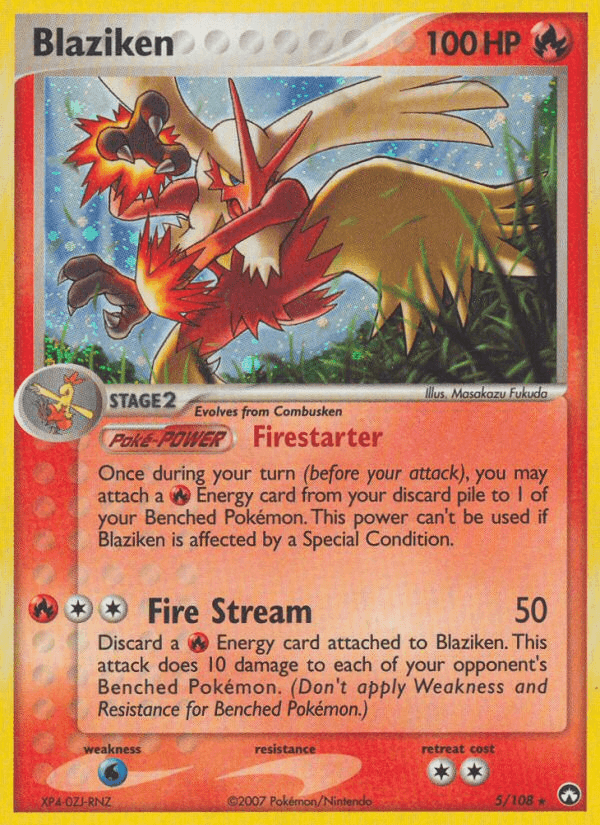 Carta Blaziken 5/108 do set Power Keepers — Pokémon TCG | Bynx