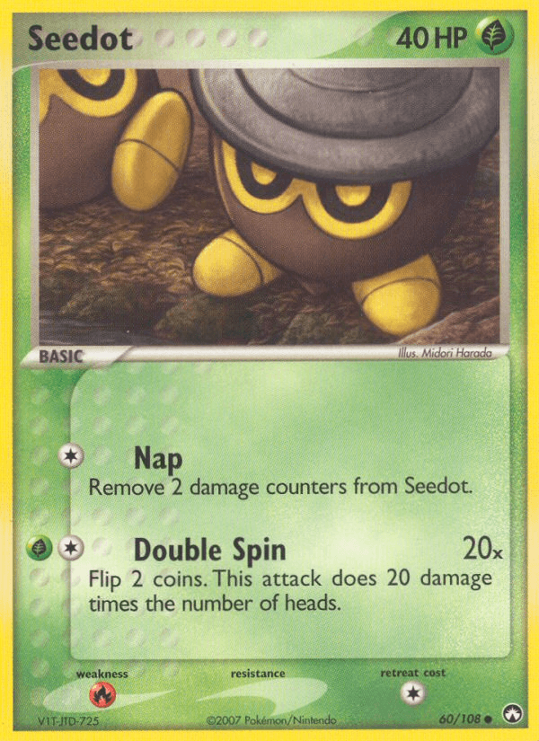 Carta Seedot 60/108 do set Power Keepers — Pokémon TCG | Bynx