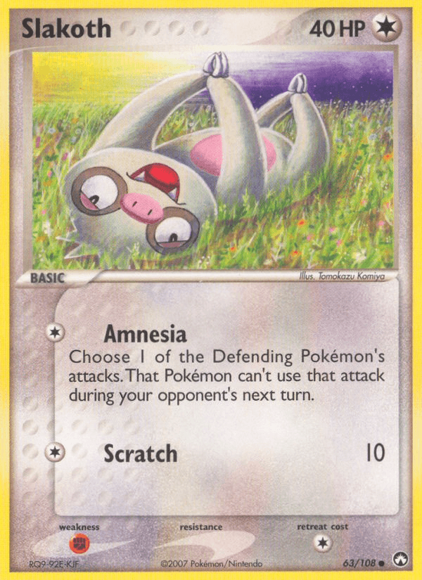 Carta Slakoth 63/108 do set Power Keepers — Pokémon TCG | Bynx