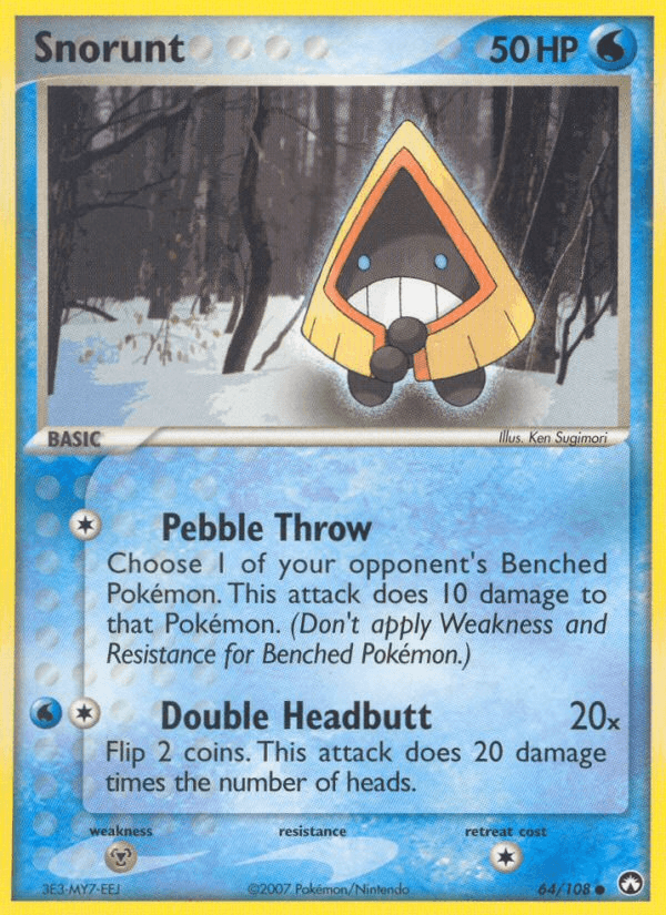 Carta Snorunt 64/108 do set Power Keepers — Pokémon TCG | Bynx