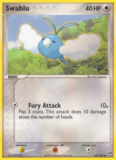 Carta Swablu 66/108 do set Power Keepers — Pokémon TCG | Bynx