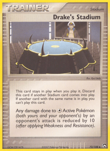Carta Drake's Stadium 72/108 do set Power Keepers — Pokémon TCG | Bynx