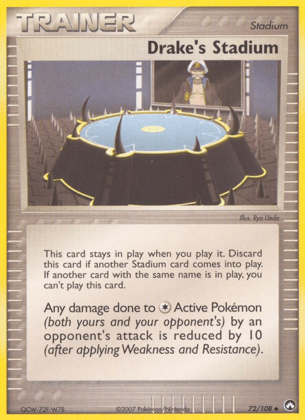 Carta Drake's Stadium 72/108 do set Power Keepers — Pokémon TCG | Bynx
