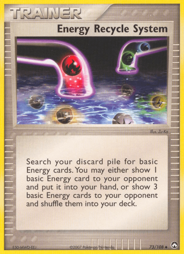 Carta Energy Recycle System 73/108 do set Power Keepers — Pokémon TCG | Bynx
