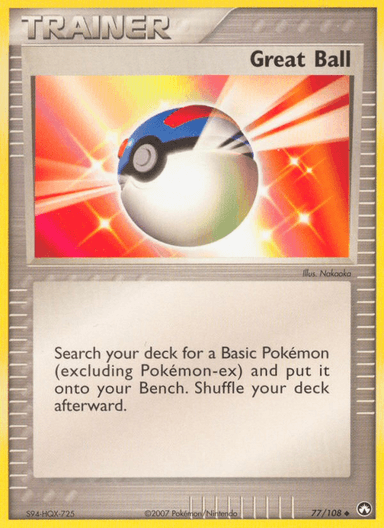 Carta Great Ball 77/108 do set Power Keepers — Pokémon TCG | Bynx