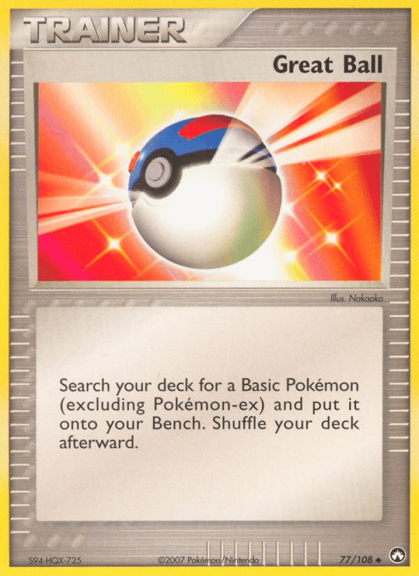 Carta Great Ball 77/108 do set Power Keepers — Pokémon TCG | Bynx
