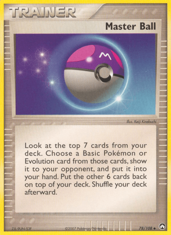 Carta Master Ball 78/108 do set Power Keepers — Pokémon TCG | Bynx