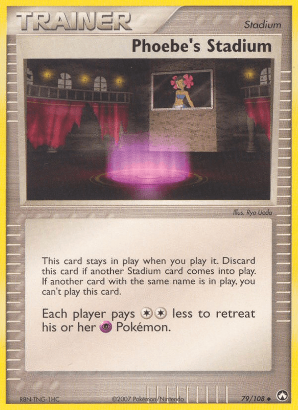 Carta Phoebe's Stadium 79/108 do set Power Keepers — Pokémon TCG | Bynx