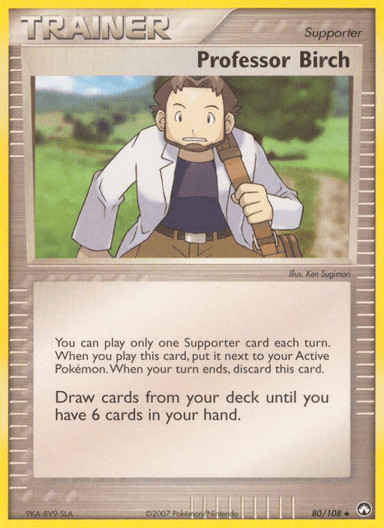 Carta Professor Birch 80/108 do set Power Keepers — Pokémon TCG | Bynx