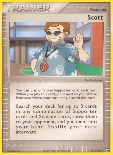 Carta Scott 81/108 do set Power Keepers — Pokémon TCG | Bynx