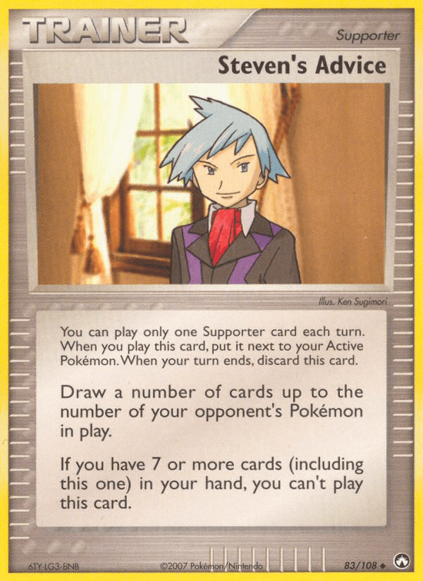 Carta Steven's Advice 83/108 do set Power Keepers — Pokémon TCG | Bynx