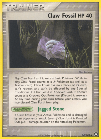 Carta Claw Fossil 84/108 do set Power Keepers — Pokémon TCG | Bynx