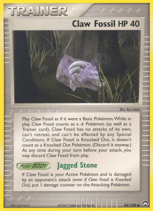 Carta Claw Fossil 84/108 do set Power Keepers — Pokémon TCG | Bynx