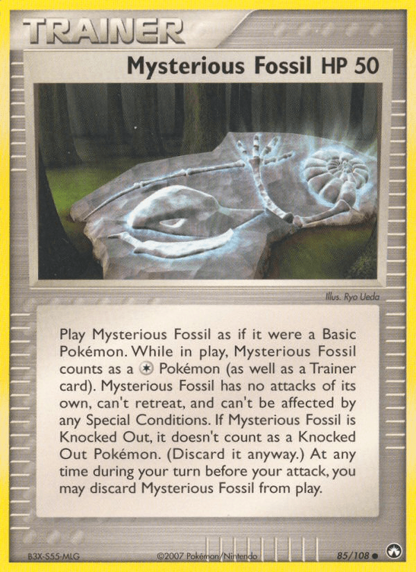Carta Mysterious Fossil 85/108 do set Power Keepers — Pokémon TCG | Bynx